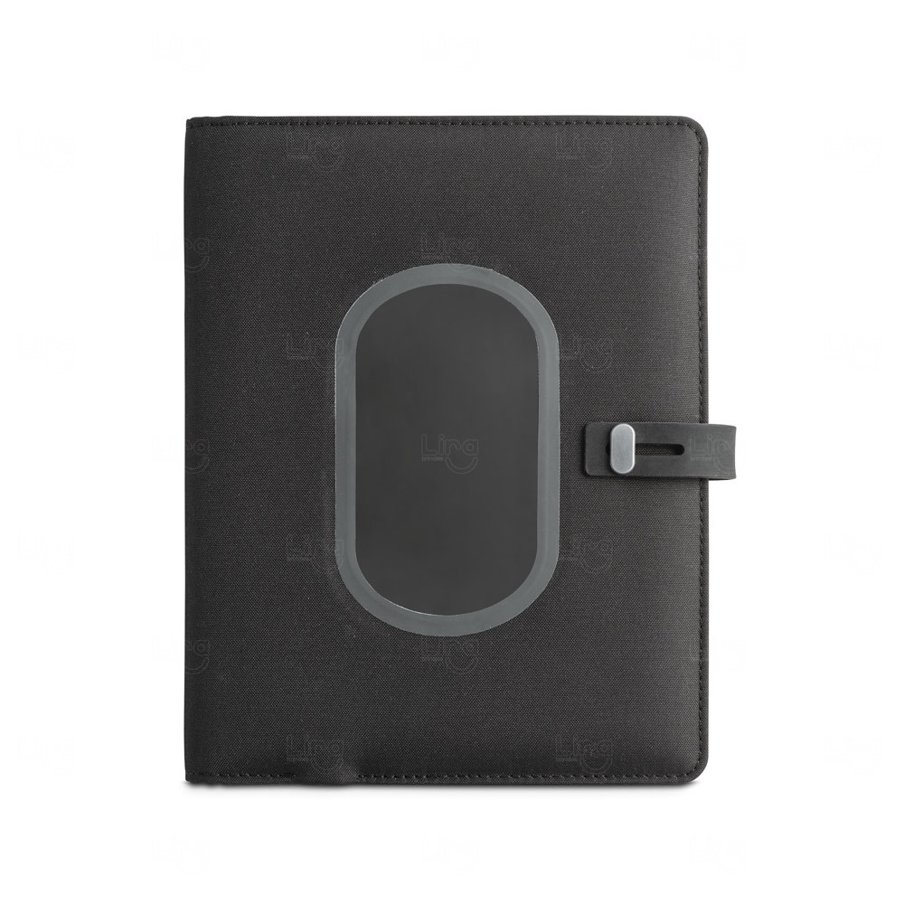 Pasta A5 com Carregador Wireless Personalizada 