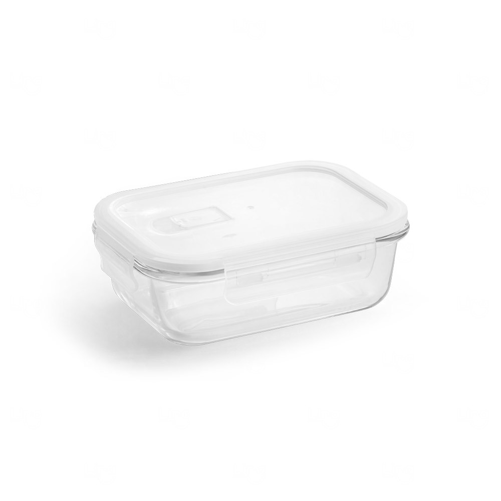 Marmita de Vidro 600 ml Personalizada Branco