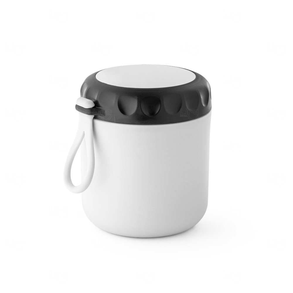 Pote Térmico Parede Dupla 380 ml Personalizado Branco