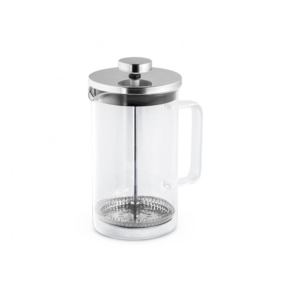 Cafeteira Prensa Francesa 600 ml em Vidro e Inox Transparente