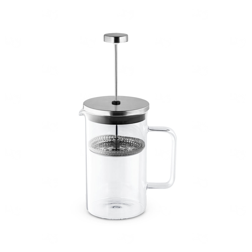 Cafeteira Prensa Francesa 600 ml em Vidro e Inox 