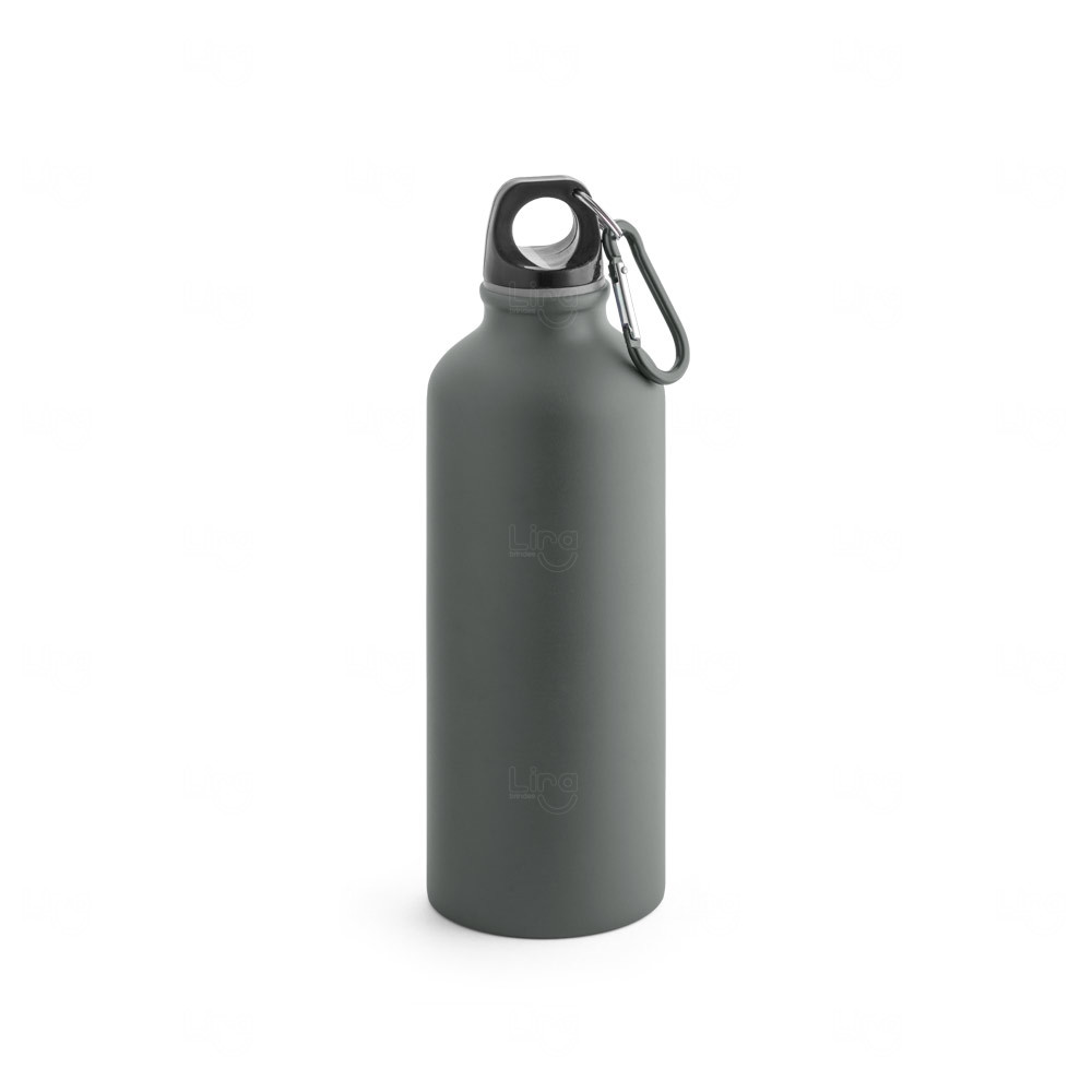 Garrafa de Aluminio Fosca Personalizada - 550ml Cinza