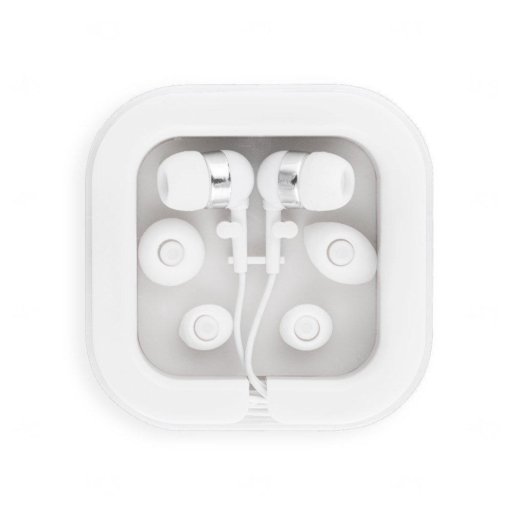 Fone de Ouvido com Microfone e Cabo de 1,20m Branco