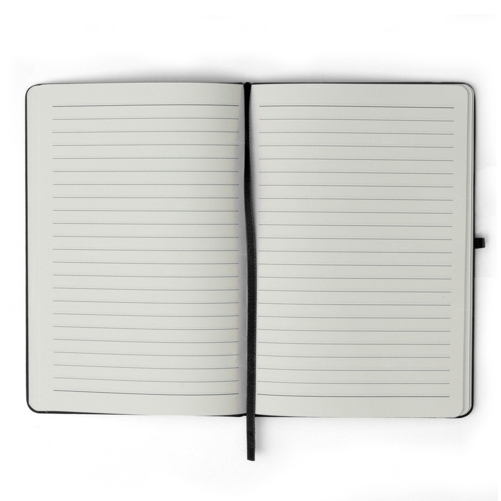 Moleskine Emborrachado c/ Porta Caneta Personalizado - 21,2x14 cm 