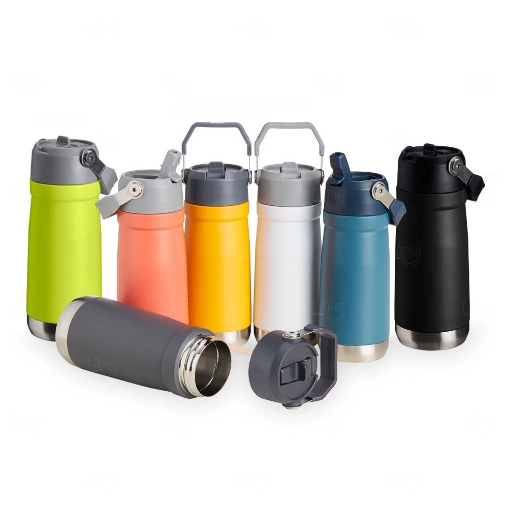 Garrafa Térmica 550ml com Bico Flip Personalizada 
