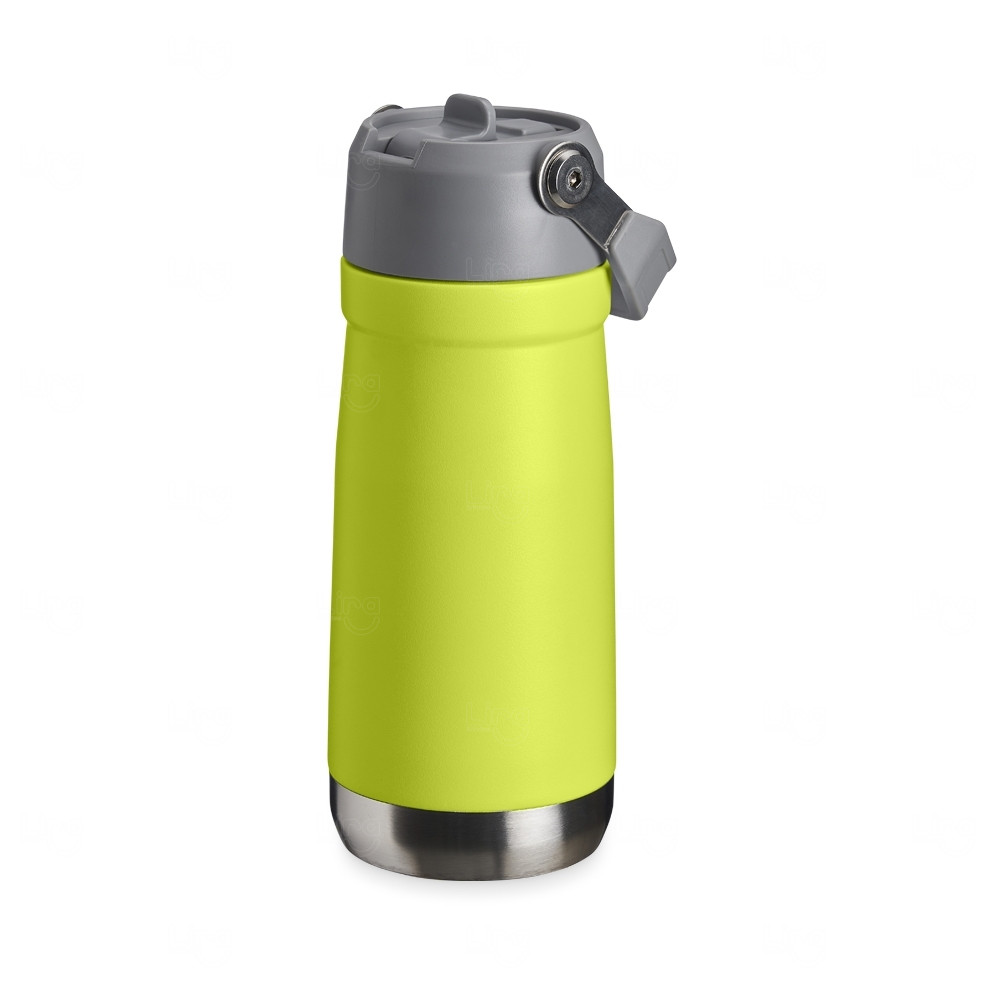 Garrafa Térmica 550ml com Bico Flip Personalizada Verde