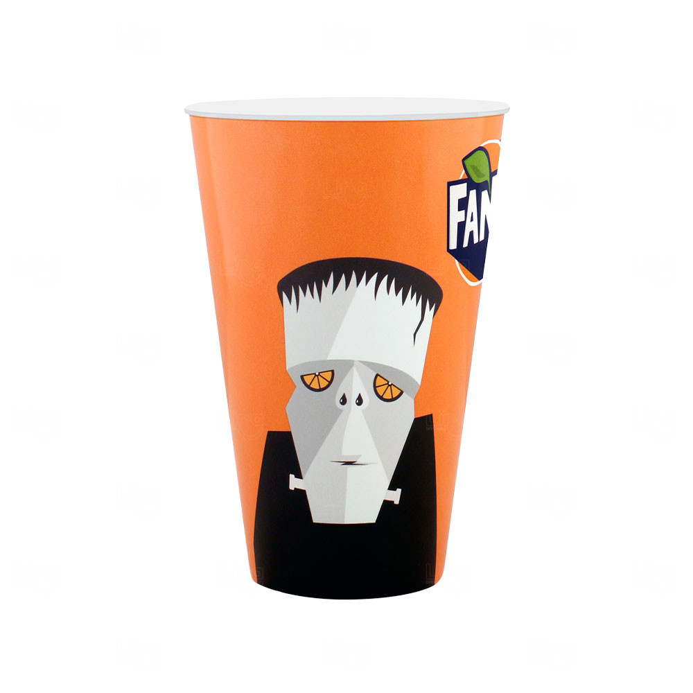 Copo In Mold Label Personalizado - 550 ml Laranja