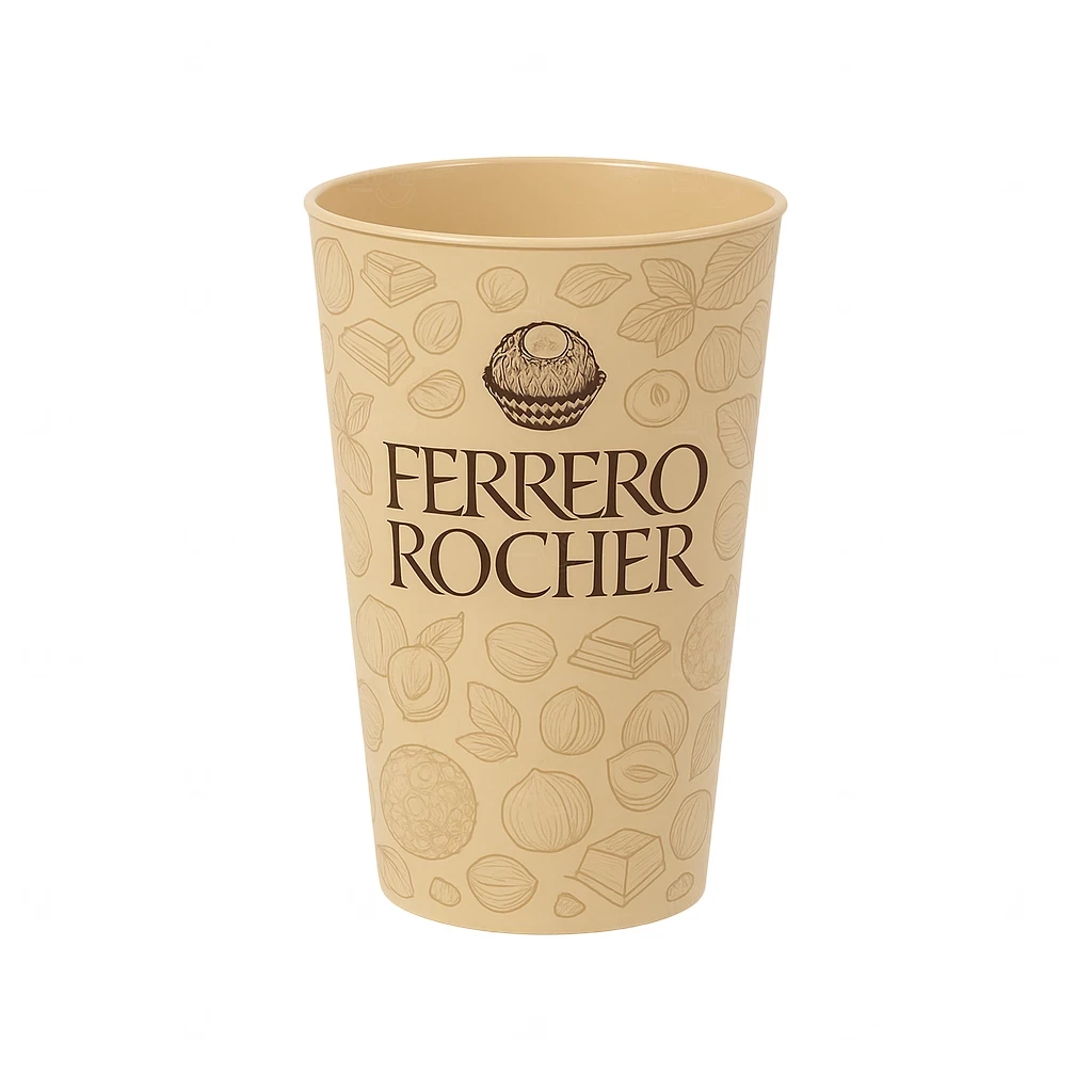 Copo In Mold Label Personalizado - 550 ml Bege