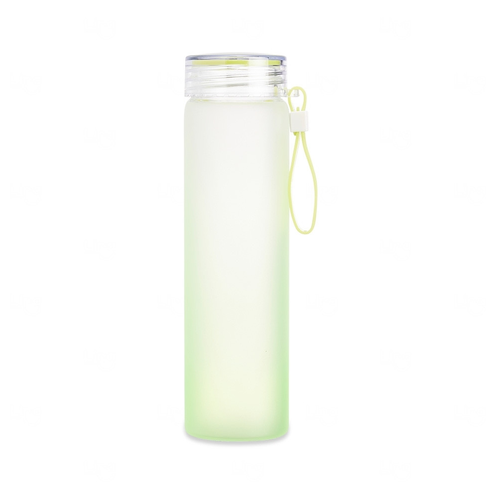 Garrafa de Vidro Jateada Personalizada - 450ml 