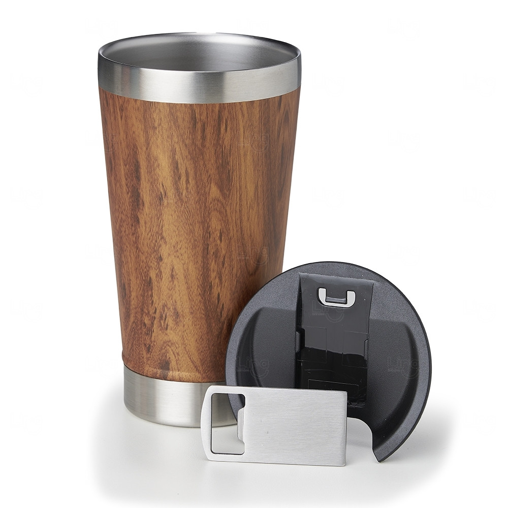Copo Térmico 500ml com Abridor Personalizado 