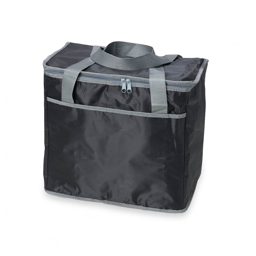 Bolsa Térmica 36L em Poliéster Personalizada Cinza