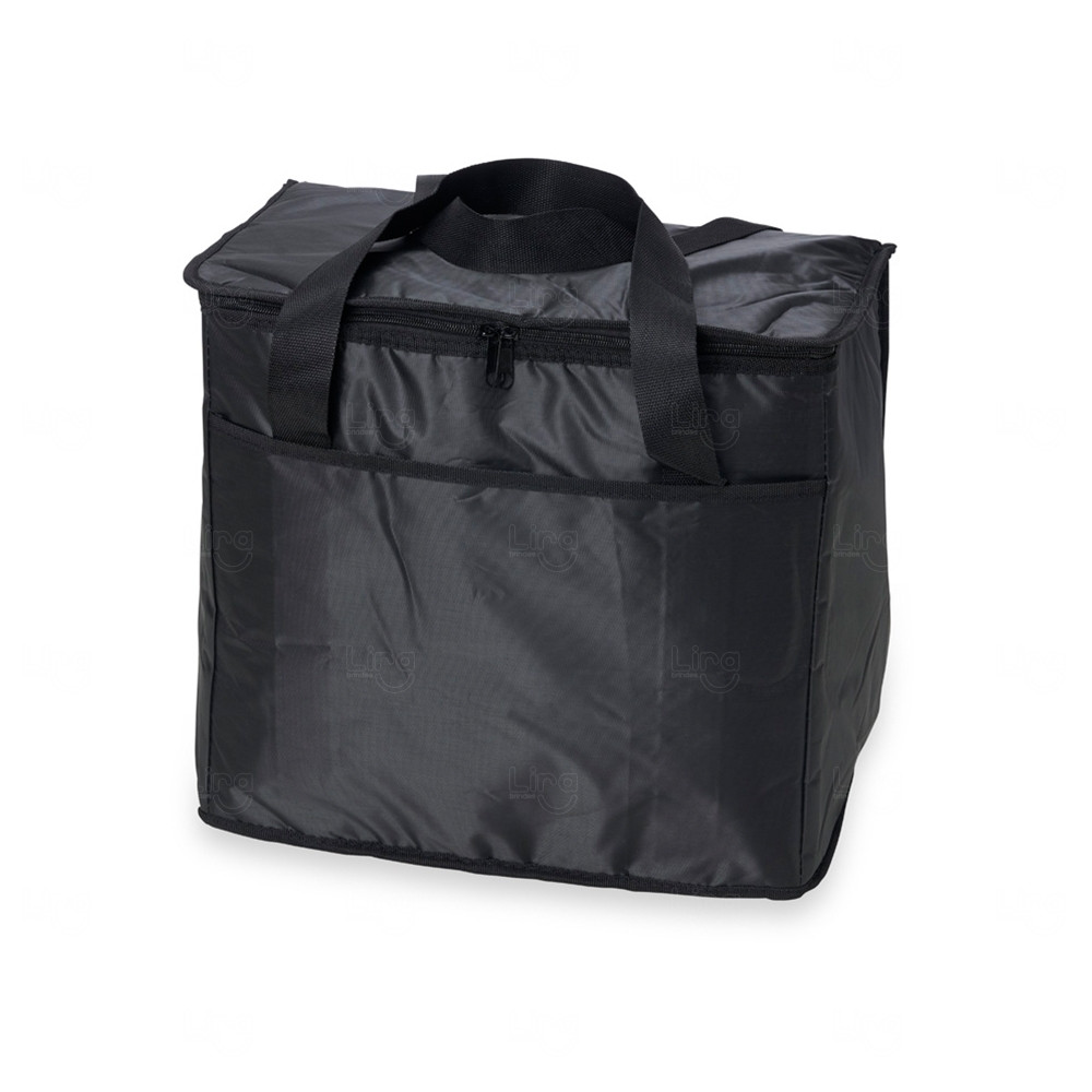 Bolsa Térmica 36L em Poliéster Personalizada Preto