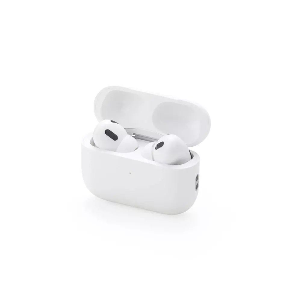 Fone de Ouvido Bluetooth com Case Magnético e Cordão Branco