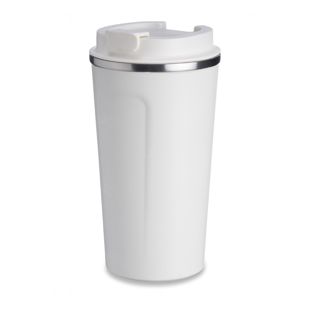 Copo Térmico Inox 500ml Personalizado Branco
