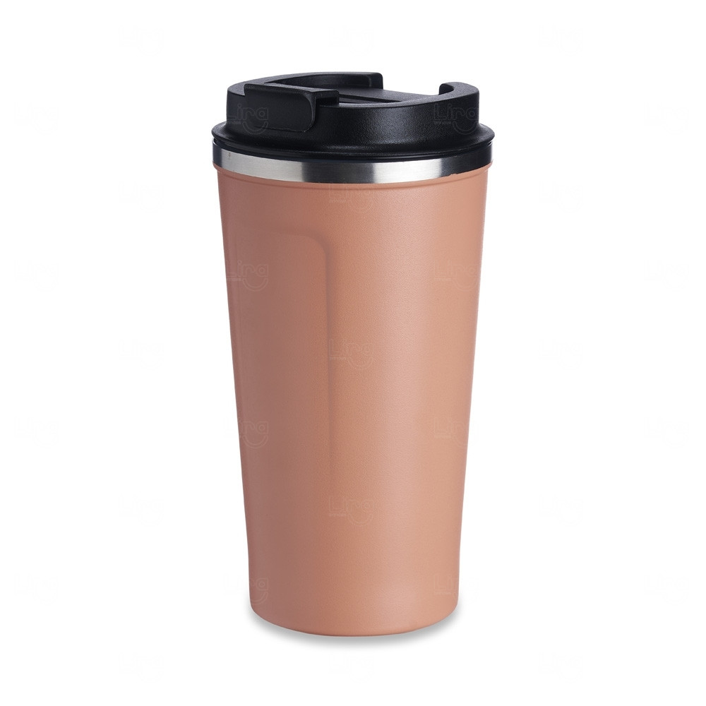 Copo Térmico Inox 500ml Personalizado Salmão