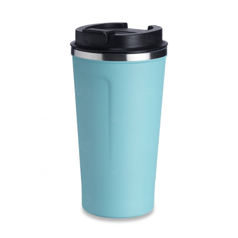 Copo Térmico Inox 500ml Personalizado Turquesa