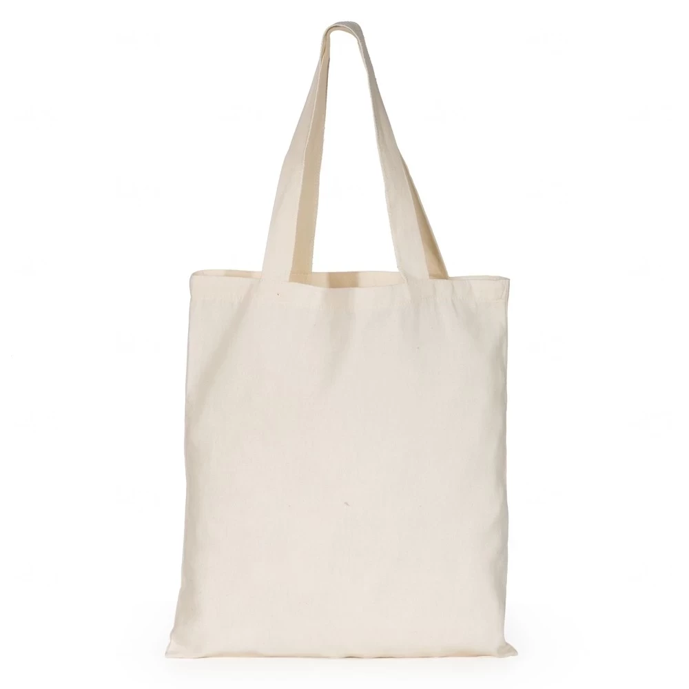 Sacola 100% Algodão Personalizada - 40 x 46 cm Bege