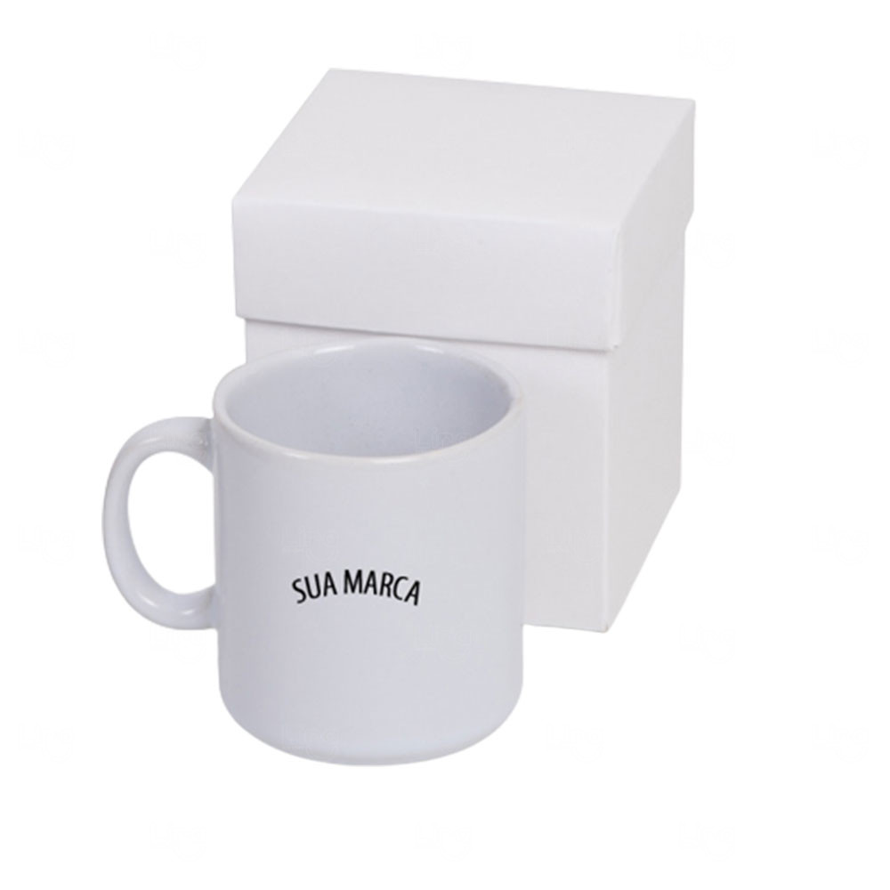 Kit Caneca 280ml Personalizada com Caixa Presente 