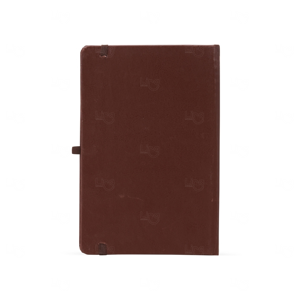 Moleskine em Couro Sintético Personalizado - 21,1 x 14,1 cm 