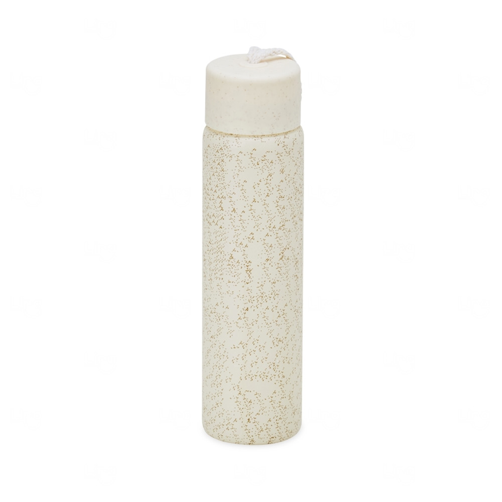 Garrafa de Vidro com Acabamento Natural Personalizada – 330ml 