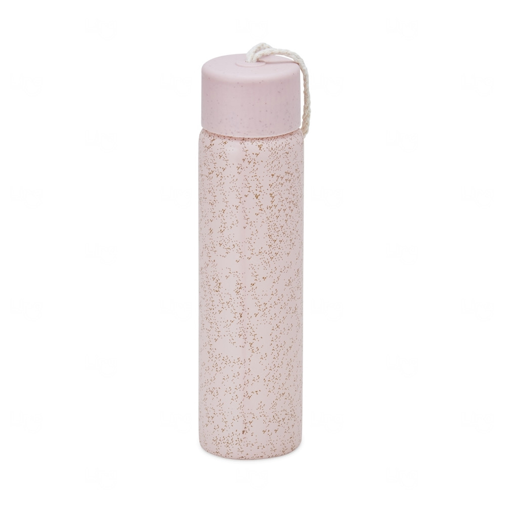 Garrafa de Vidro com Acabamento Natural Personalizada – 330ml 