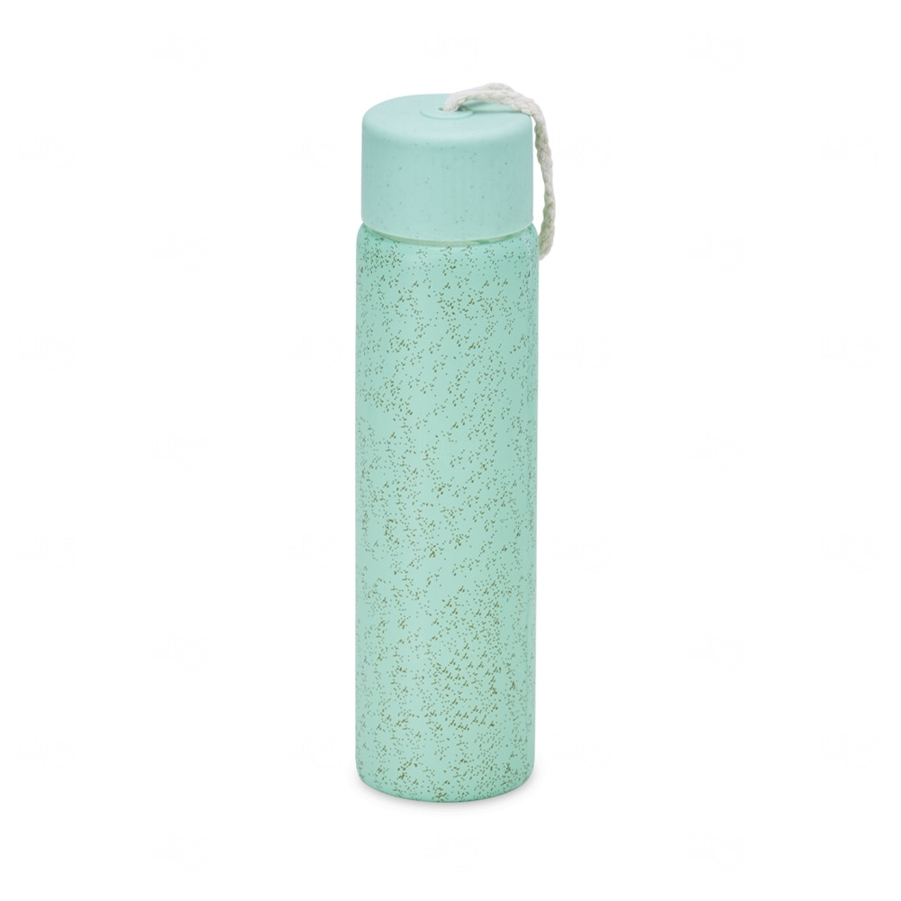Garrafa de Vidro com Acabamento Natural Personalizada – 330ml 