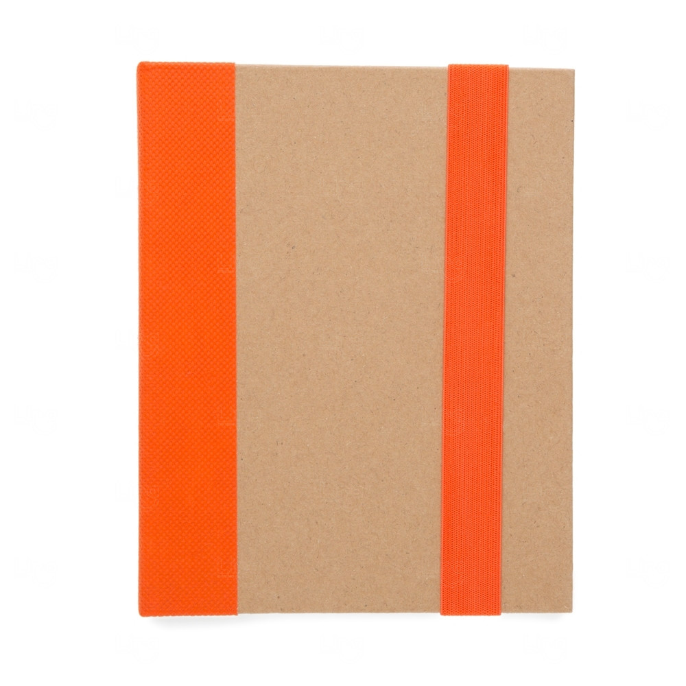 Bloco de Notas Ecológico Post-it e Caneta Personalizado - 18x14cm Laranja