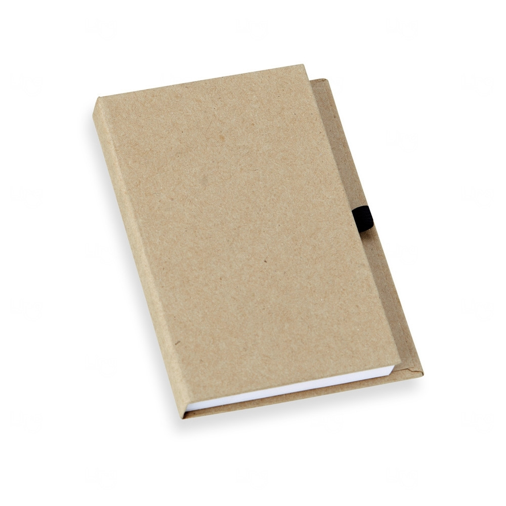 Bloco de Anotações Ecológico Kraft Personalizado - 14,2 x 9,8 cm Kraft