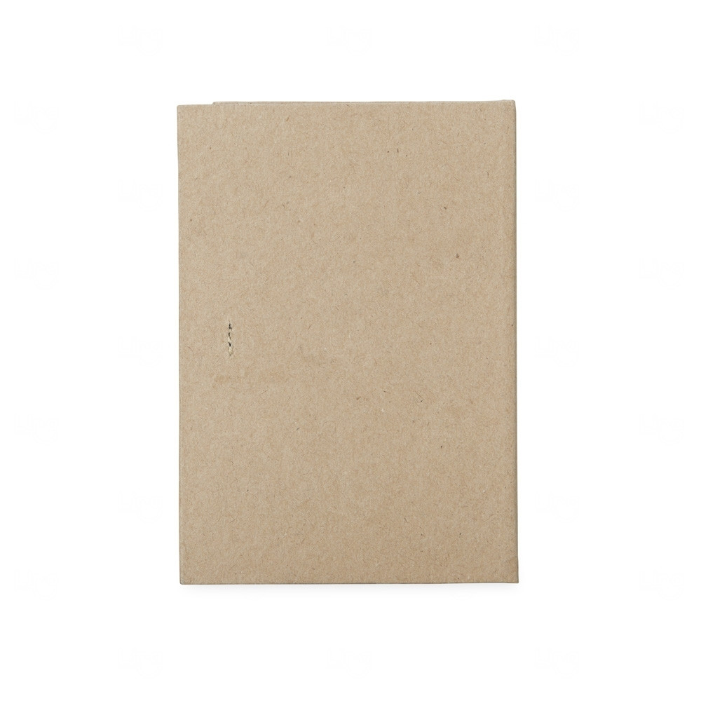Bloco de Anotações Ecológico Kraft Personalizado - 14,2 x 9,8 cm 