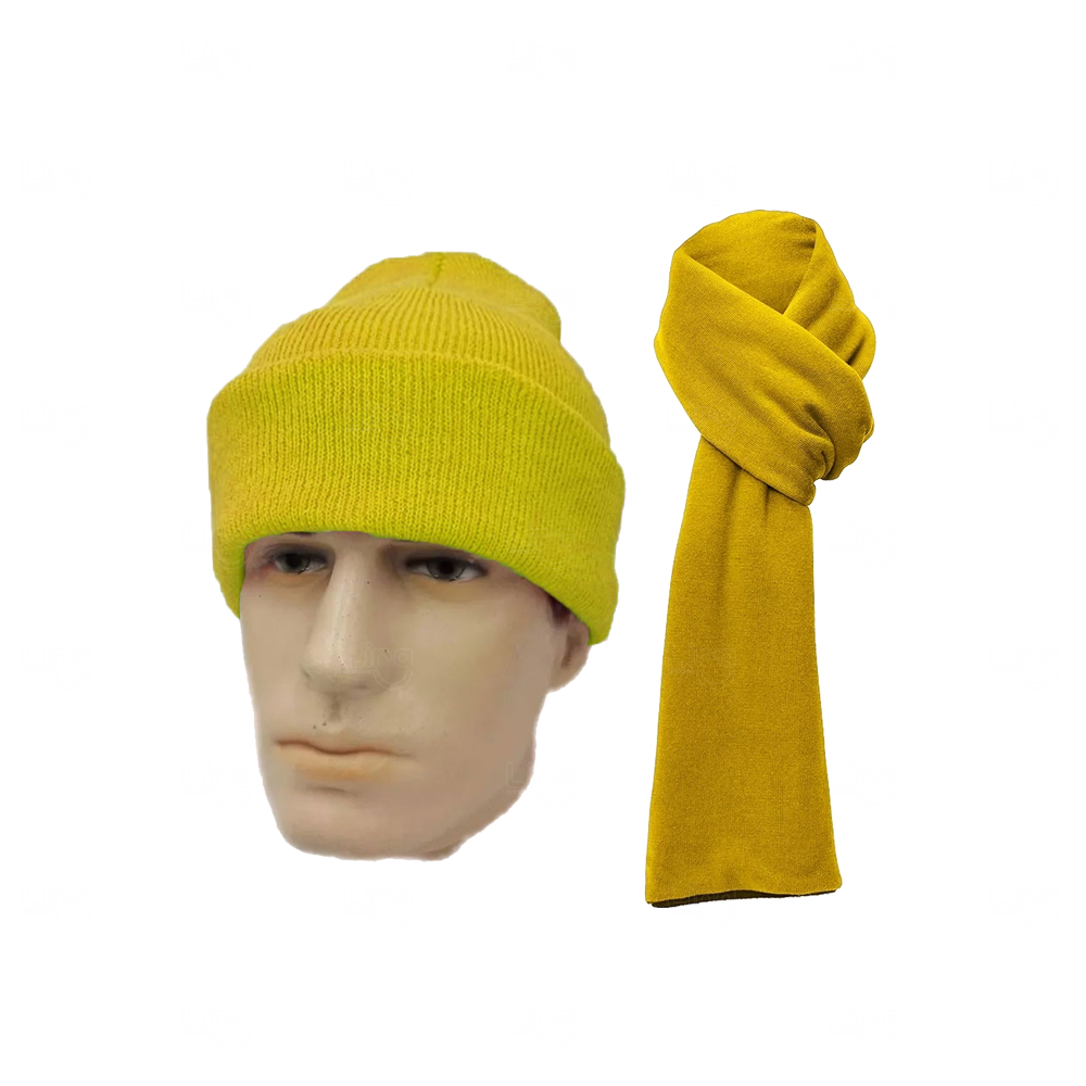 Kit Inverno com Touca de Lã e Cachecol Personalizado 