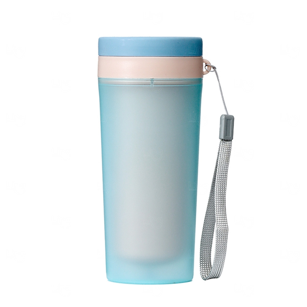 Copo Plástico Isotérmico 300ml com Alça Personalizado Azul