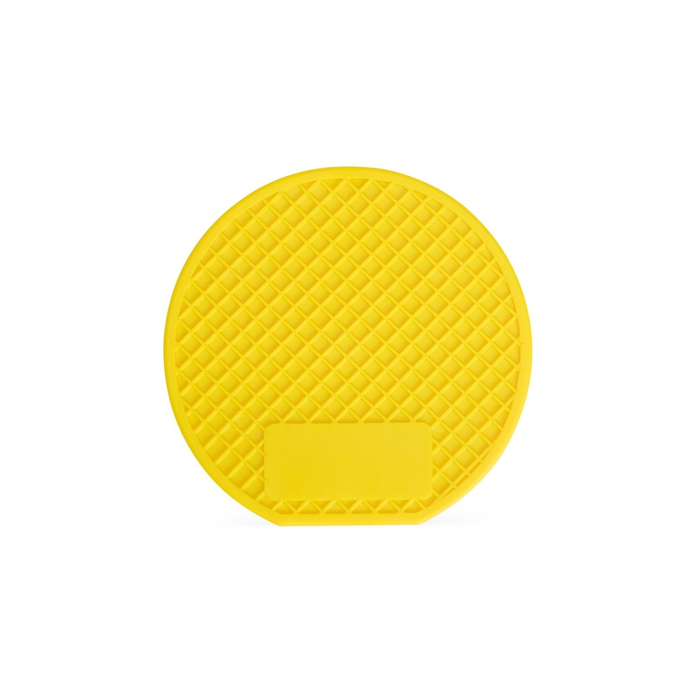 Porta Copo em PVC Personalizado Amarelo
