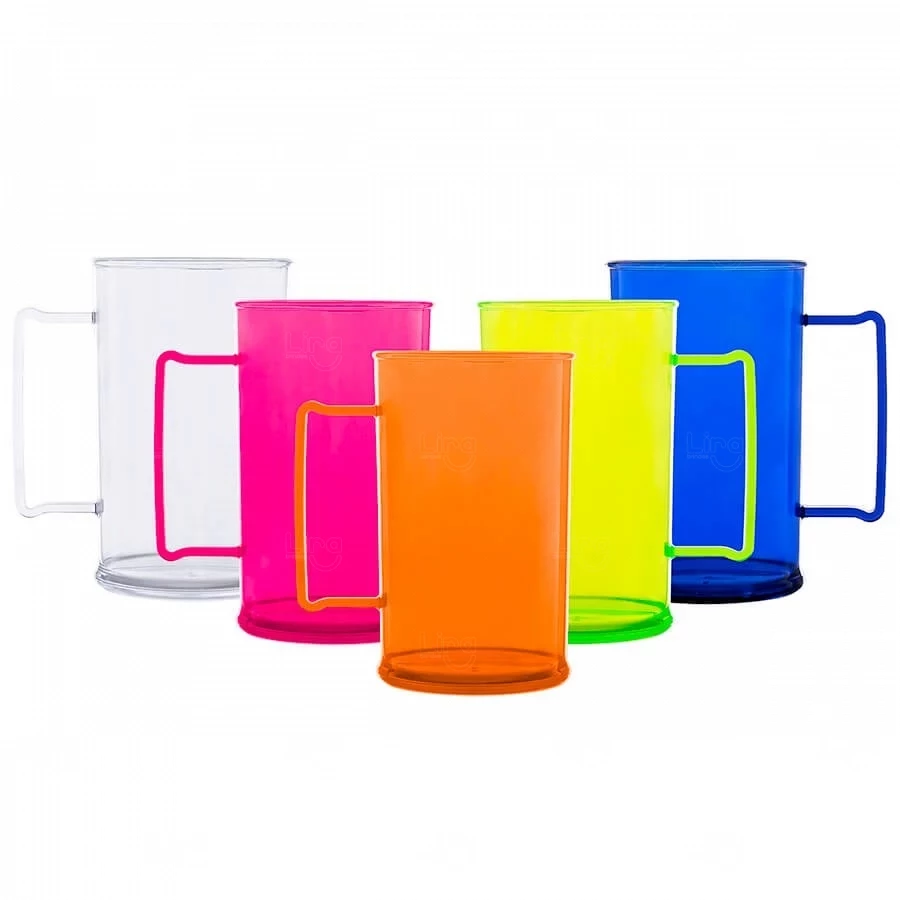 Caneca de Chopp 300ml em Plástico Personalizada 