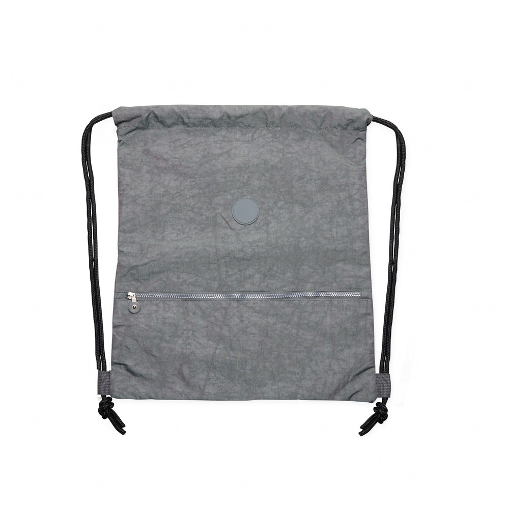 Sacochila Impermeável com Bolso Frontal Personalizada - 47x42 cm Cinza