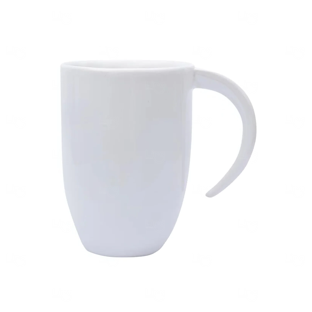 Caneca Porcelana Alça Lua 350ml Personalizada 