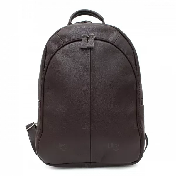 Mochila de Couro para Notebook 15,6" Personalizada Marrom