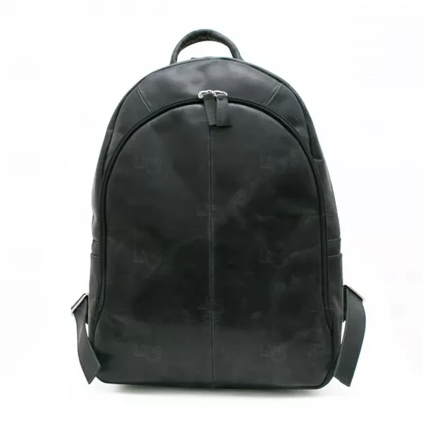 Mochila de Couro para Notebook 15,6" Personalizada Preto