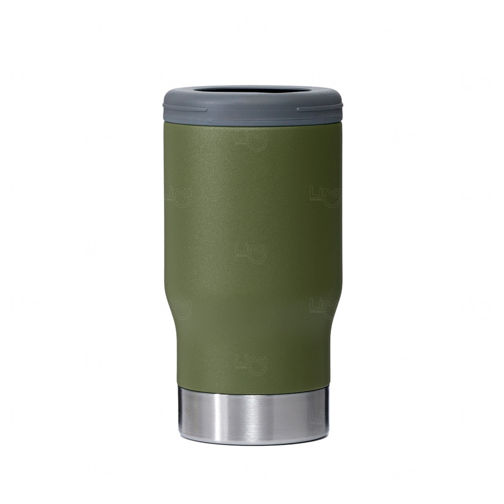 Copo Térmico Multiuso 380ml com Abridor Personalizado Verde