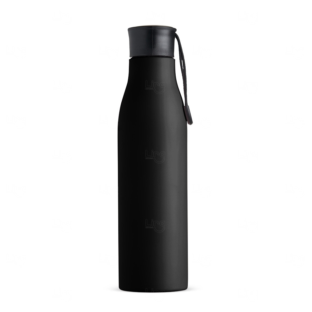Garrafa Inox 800ml Personalizada Preto