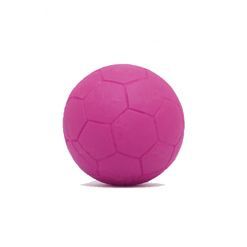 Bolinha de Futebol Personalizada com Gomos Marcados Rosa