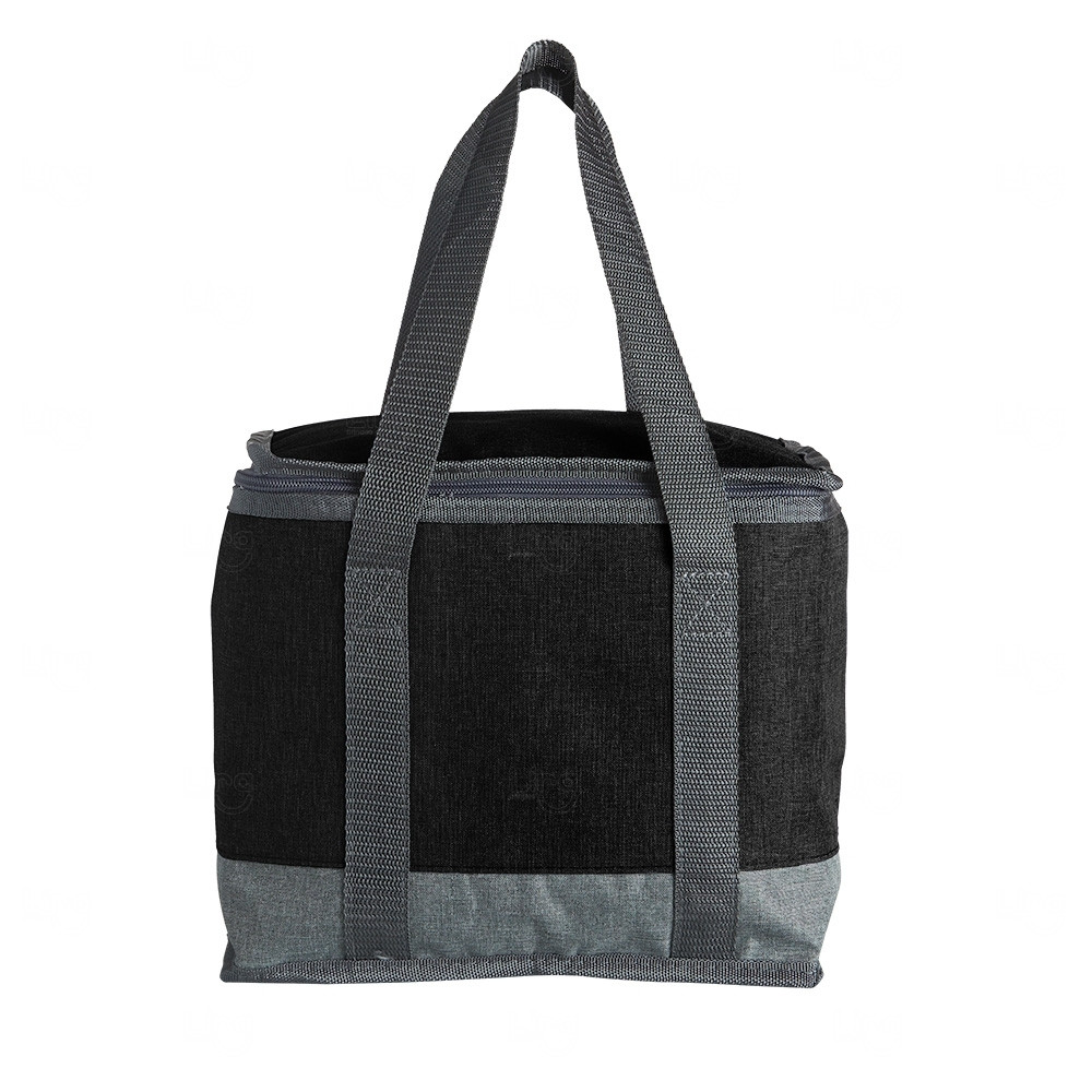 Bolsa Térmica 15 Litros em Poliéster Personalizada Preto