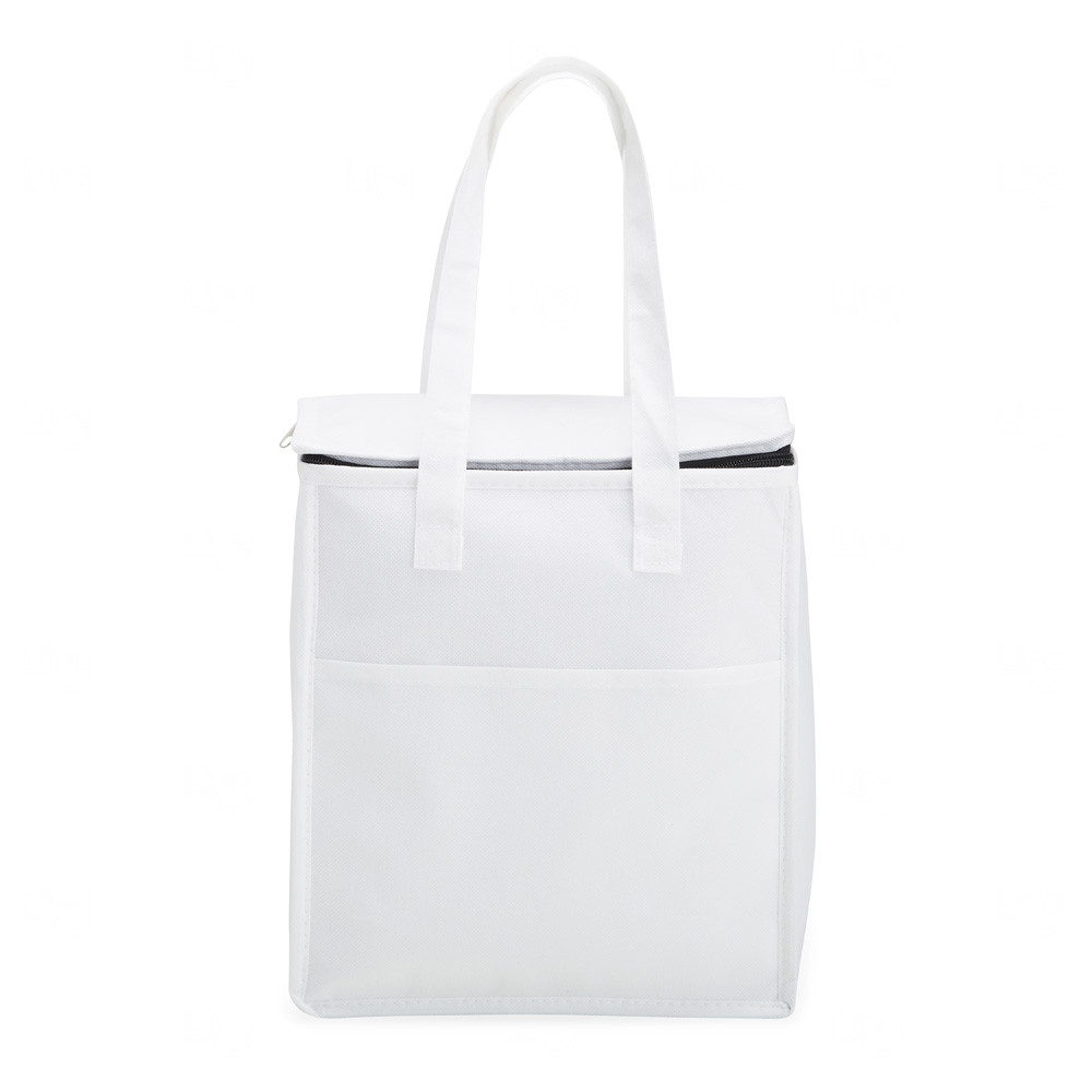 Bolsa Térmica 9 Litros em TNT Personalizada Branco