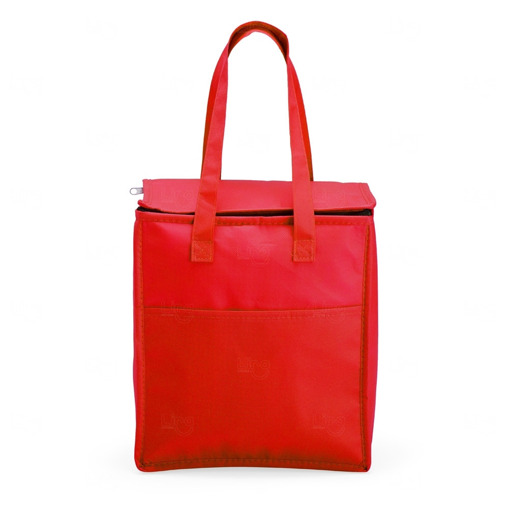 Bolsa Térmica 9 Litros em TNT Personalizada Vermelho