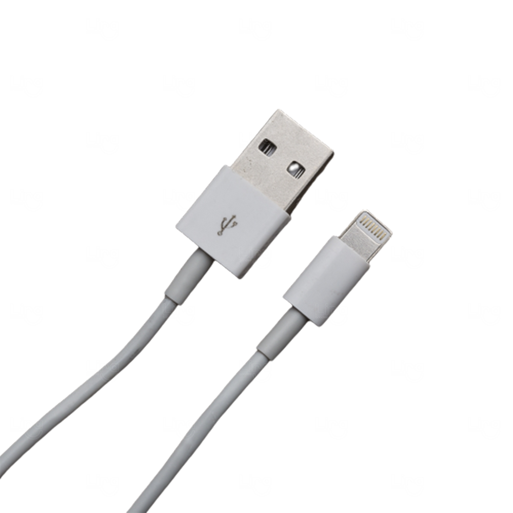 Cabo de Dados Lightning Personalizado Branco