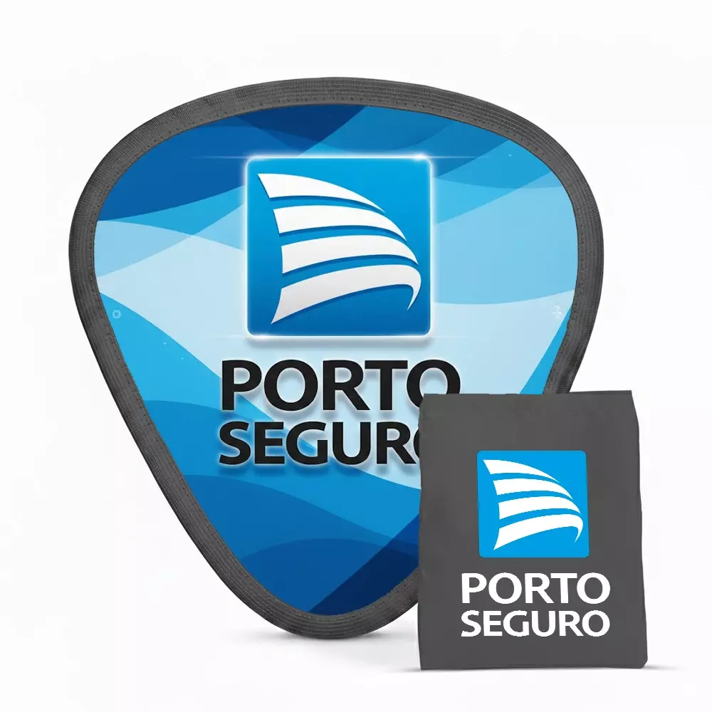 Leque em Nylon Dobrável 100% Personalizado Cinza
