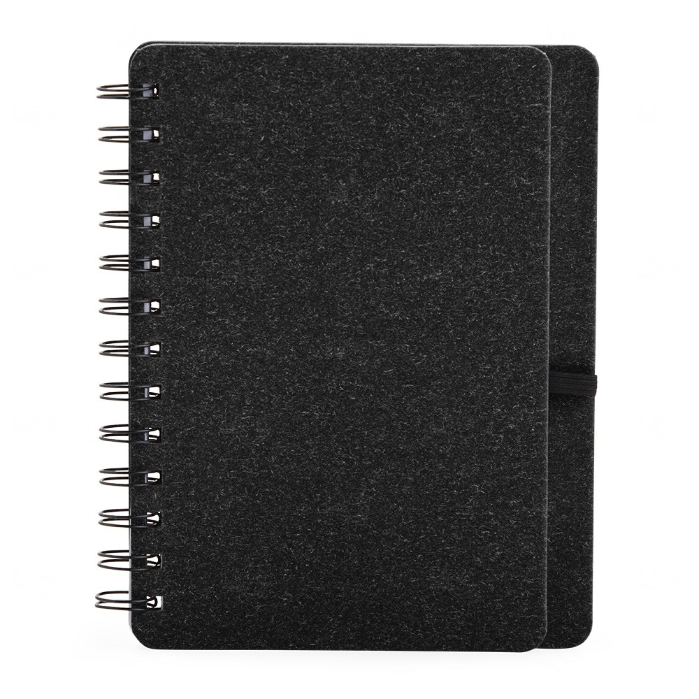 Caderneta B6 Kraft com Wire-o Personalizada - 17,5 x 13,5 cm 