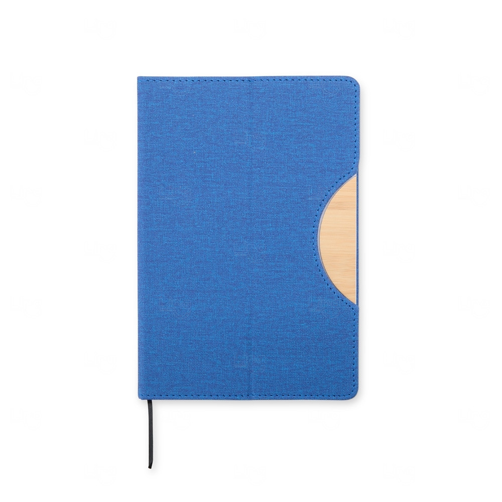 Caderneta Ecológica com Suporte Celular Personalizada - 21x14,3cm Azul