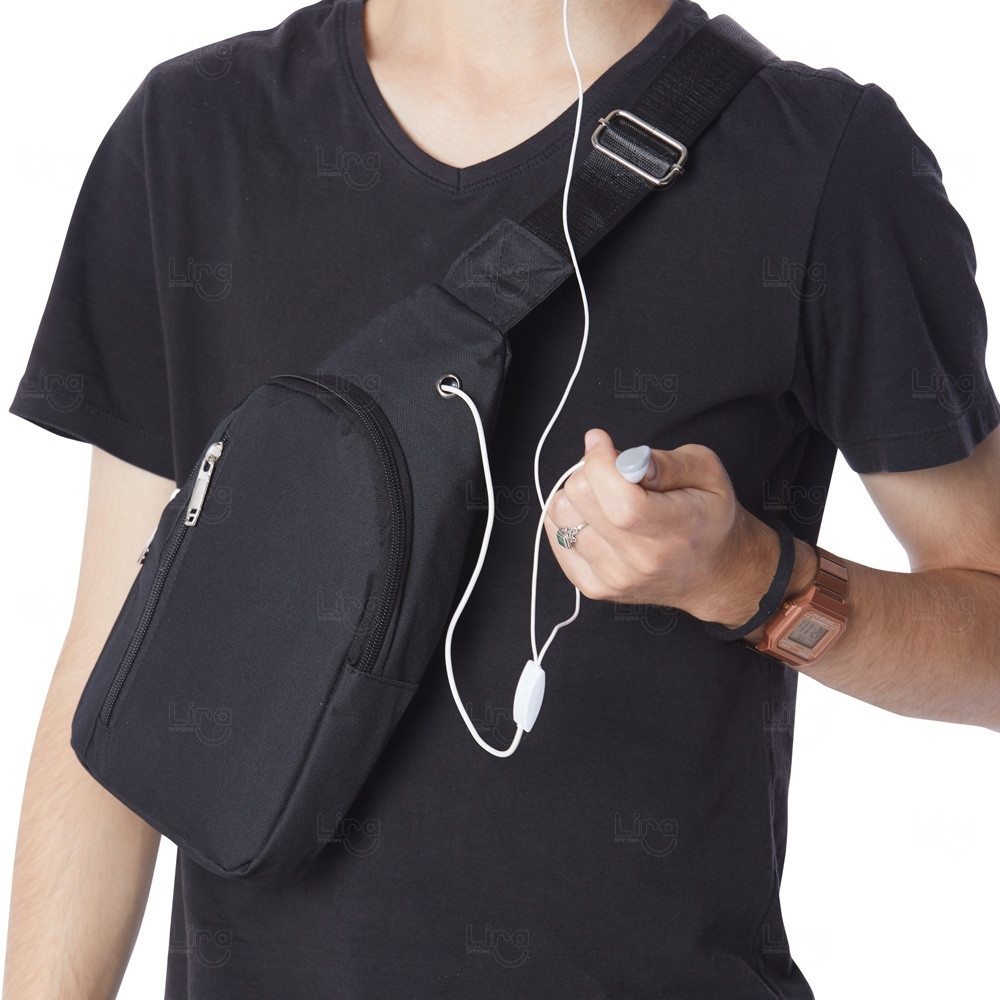 Bolsa de Ombro em Nylon Personalizada 