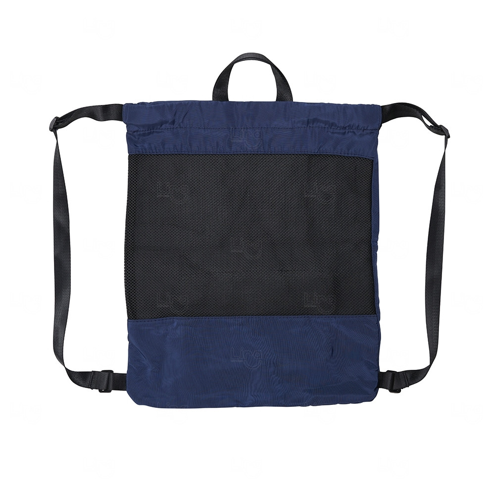 Sacochila com Bolso e Zíper Personalizada - 44 x 37 cm 