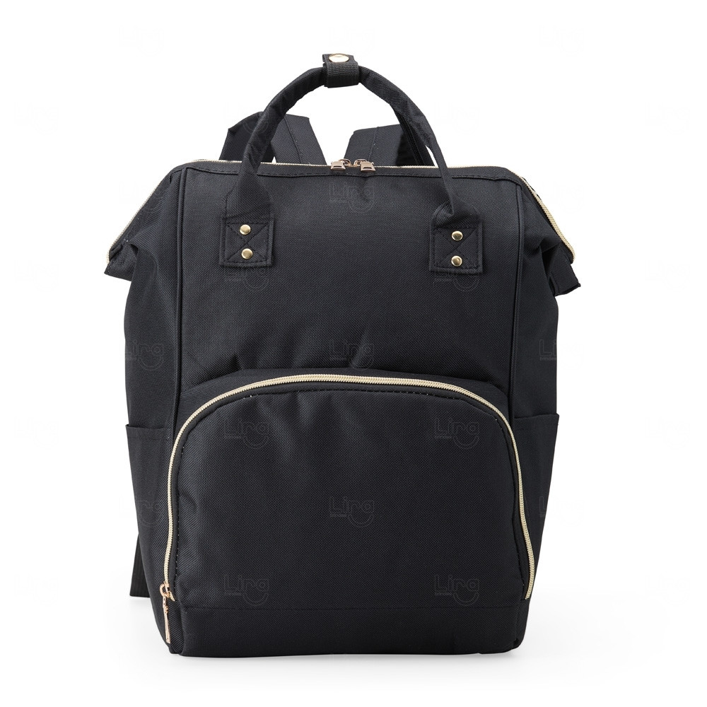 Mochila Feminina em Oxford 19L Personalizada Preto